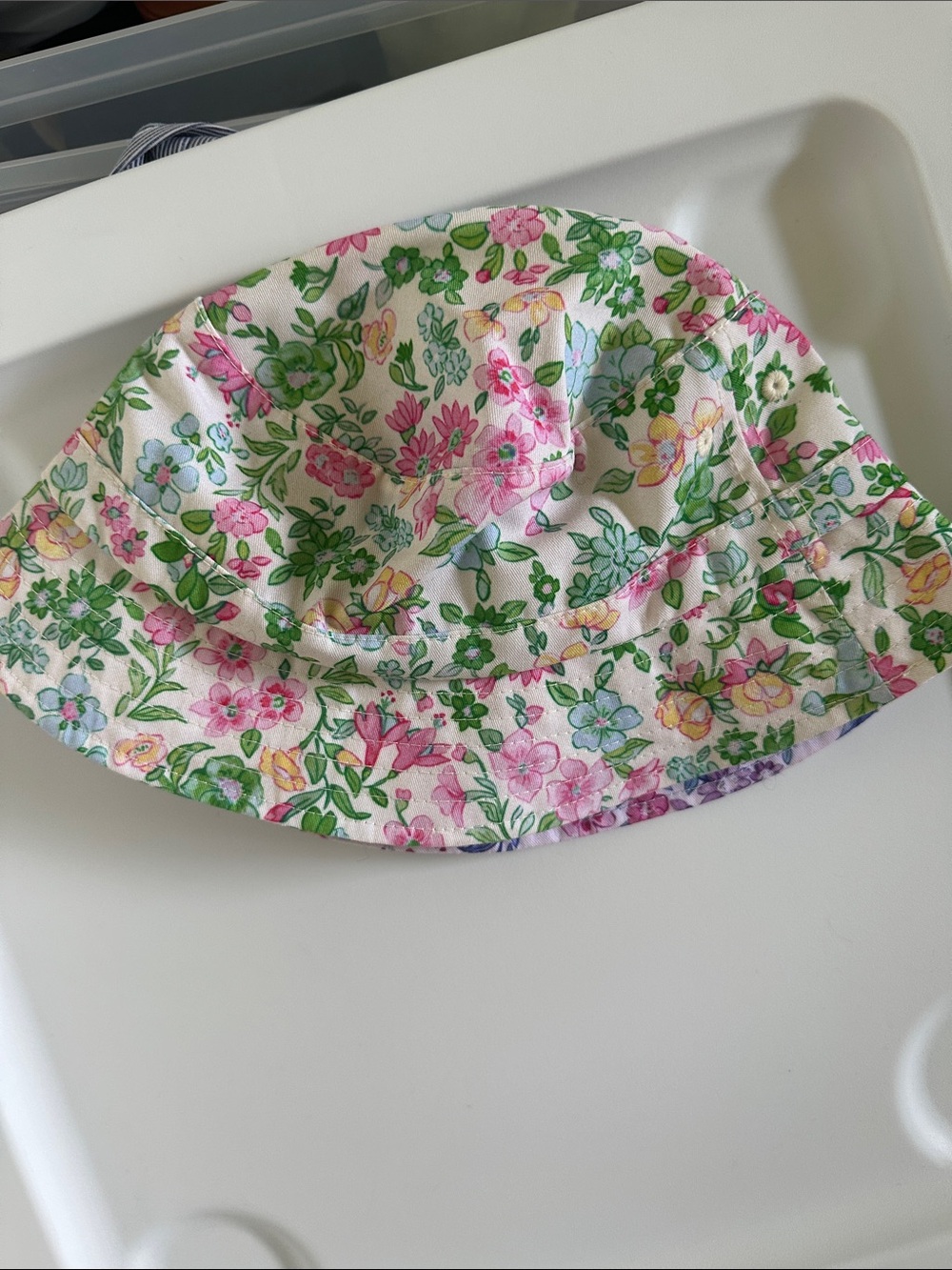 Hurley x loveshackfancy  Floral Bucket Hat - Pink & Purple